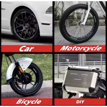 Naklejki paski FLUORESCENCYJNE Samochodowe Motocyklowe Różne Kolory
